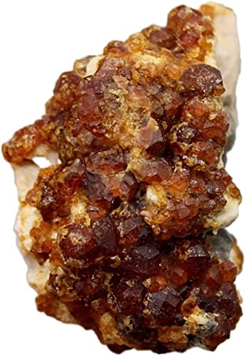 ZTHOME mineralien Steine Natürliches Spessartin-Granat Mineral-Probensteine und Kristalle Edelsteinheilungskristalle Quarz kristall Steine deko (Color : 66g) von ZTHOME