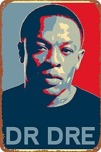 Dr Dre Poster Retro Metall Blechschild Halloween Blechschild Höhle Bar Club Home Wandkunst Metall Blechschild 20,3 x 30,5 cm von ZTLLFV