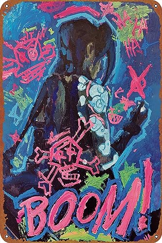 ZTLLFV Jinx from Arcane traditionelles Gemälde Poster Schild Metall Blechschild Wandkunst Dekor – Retro-Schild für Heimdekoration Geschenke – 20,3 x 30,5 cm von ZTLLFV