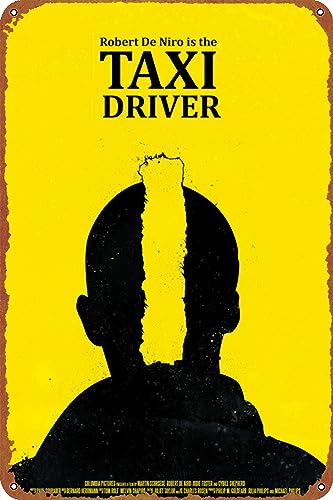 Taxi Driver Metall-Blechschild Garagenschild Wanddekoration Old Car Shop Game Poster Ölstation Schild 8 × 30,5 cm von ZTLLFV