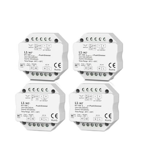 0/1-10V AC Push-Typ LED Dimmschaltermodul 110V 220V(4 Pieces) von ZTOSZSPT
