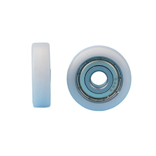 1 Stück 6 x 24 x 7 mm Nylon-Kunststoffrad mit Lager, flache Mikro-Riemenscheibe, 6 x 24 x 7 mm, hartes Lager for Schubladen, Türen, Fenster von ZTOSZSPT