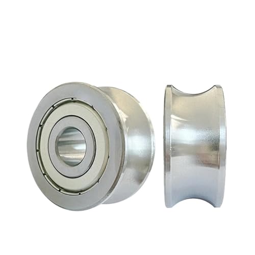 1 Stück U-förmiges Rillenkugellager LFR5200/8 KDD Eisendeckeldichtung NPP Gummidichtung 10 x 32 x 14 mm Dw8 mm R4 mm(LFE5200-8 KDD) von ZTOSZSPT