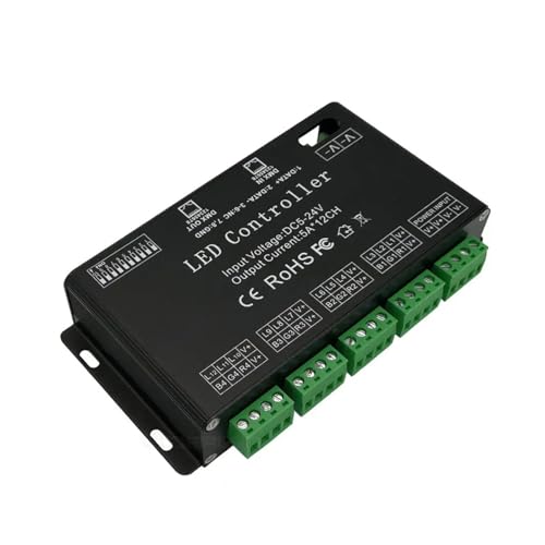 12-Kanal-DMX-Decoder RGB DMX512 Lichtstreifen-Controller-Eingang DC5V-24V 60A Dimmtreiber 12-Kanal-DMX-Decoder RGB DMX512 Lichtstreifen-Controller-Eingang DC5V-24V 60A Dimmtreiber von ZTOSZSPT