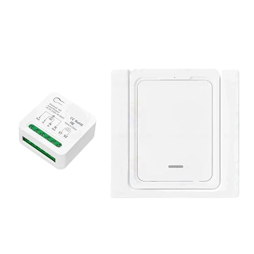 16A Fernbedienung Lichtschalter Zwei-Wege-Steuerung 110V 220V Mini-Empfänger Wandpanel Timing-Funktion(1 receiver 1 panel) von ZTOSZSPT