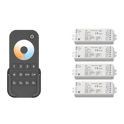 2-Kanal-LED-Controller-Dimmer 12 V 24 V 36 V 4 Zonen(4xWZ1 and 1XRT7 KIT) von ZTOSZSPT