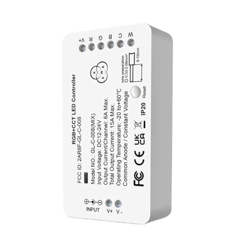 3.0 DC12-24V RGB+CCT RGBW WWCW LED-Lichtstreifen-Controller(1pcs) von ZTOSZSPT