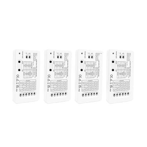 3.0 DC5-24V Mini 5-in-1 RCT/RGBW/RGB/CCT/Dimm-LED-Streifen-Controller(3A Per Channel,4PCS Mini 5 in 1) von ZTOSZSPT