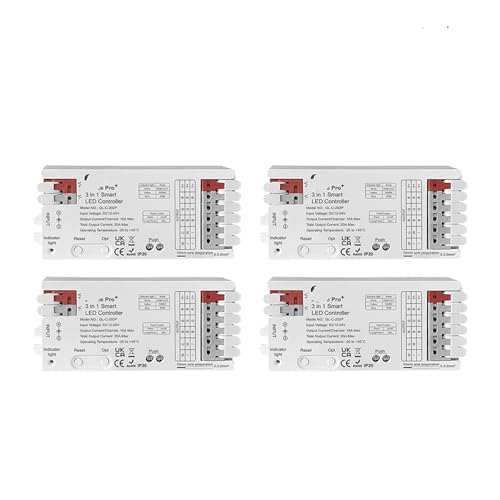 3.0 Pro+ 5-in-1/3-in-1 LED-Controller 20A Max RCT/RGBW/RGB/CCT/Dimmer(4PCS 3in1 Pro Plus) von ZTOSZSPT