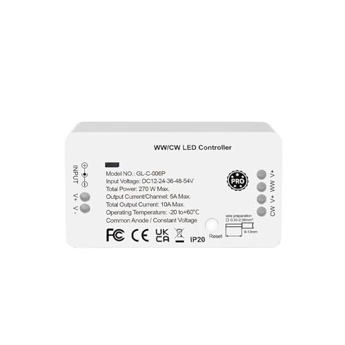 3.0 Pro WW/CW LED-Lichtstreifen-Controller DC 12-54V(1PC Pro WWCW) von ZTOSZSPT