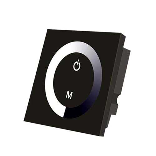 86 Typ Panel Single Touch Controller LED Oberflächenmontage Wanddimmer Touch Panel Controller(Black) von ZTOSZSPT