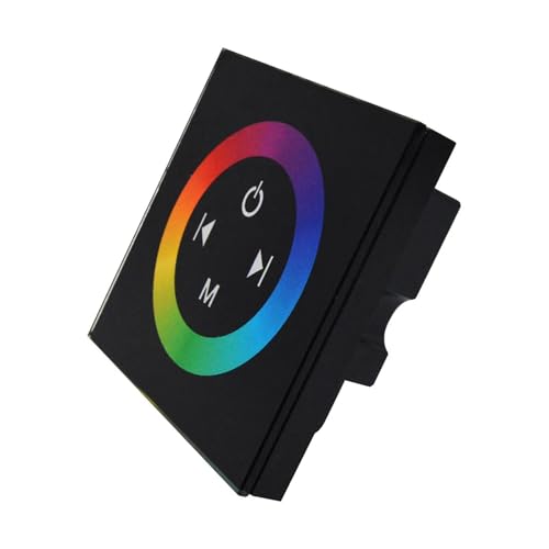 86 Typ Wandschalter Touchpanel-Controller RGB LED-Lichtstreifen-Dimmer DC12V-24V(Black) von ZTOSZSPT