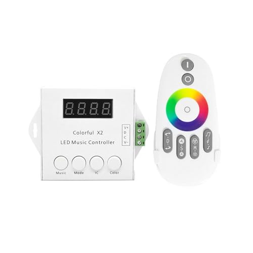 DC5V 12V 24V IC Digital Adressierbares LED-Licht mit Musik-Controller Pixel Farbe X2 DC5V 12V 24V IC Digital Adressierbares LED-Licht mit Musik-Controller Pixel Farbe X2 von ZTOSZSPT