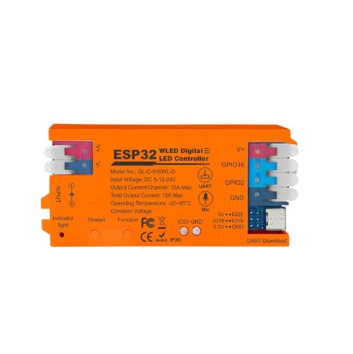 ESP32 WLED LED-Controller DIY Dynamisches Arbeiten Adressierbarer digitaler WS2811 WS2812 SK6812 TM1814 WS2813 WS2815 Lichtstreifen ESP32 WLED LED-Controller DIY Dynamisches Arbeiten Adressierbarer digitaler WS2811 WS2812 SK6812 TM1814 WS2813 WS2815 Lichtstreifen von ZTOSZSPT