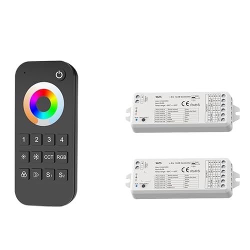LED-Controller DC12V 24V DIM RGB RGBW RGBWW RW RCT Lichtleiste(2xWZ5 and RT10) von ZTOSZSPT