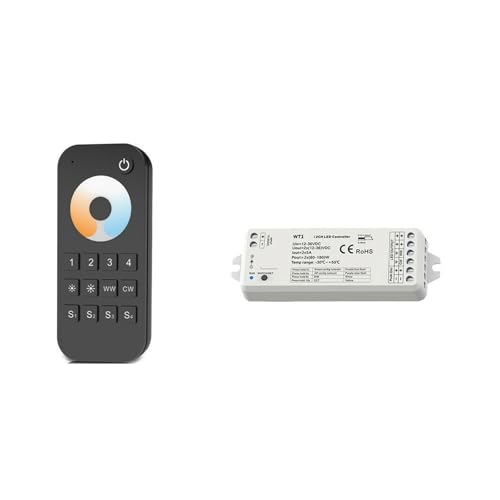 LED Dimmersteuerung 2CH 12V 24V Controller Dimmerschalter Controller Kit(WT1 RT7) von ZTOSZSPT
