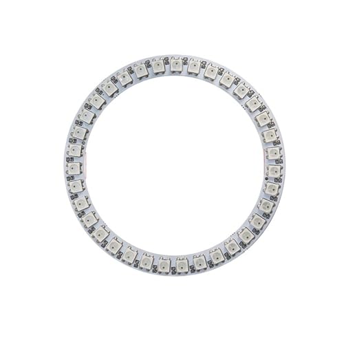 LED-Pixelring U 5 V zur DC-Leitung + WS2812B 8 16 24 35 45 LED-unabhängiges Adressierungsmodul SP110E-Controller(Black PCB,Only 35 Leds Ring) von ZTOSZSPT
