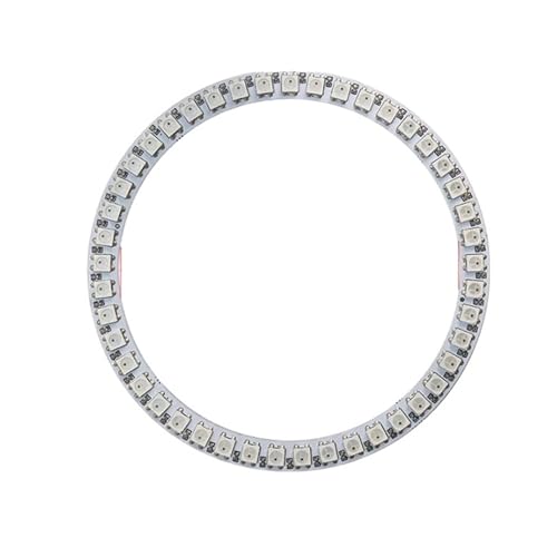 LED-Pixelring U 5 V zur DC-Leitung + WS2812B 8 16 24 35 45 LED-unabhängiges Adressierungsmodul SP110E-Controller(Black PCB,Only 45 Leds Ring) von ZTOSZSPT