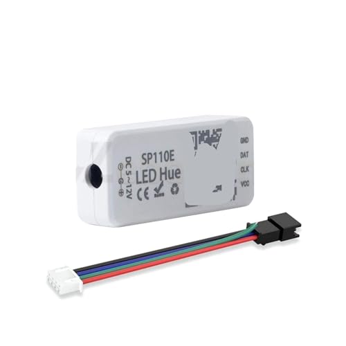 LED-Pixelring U 5 V zur DC-Leitung + WS2812B 8 16 24 35 45 LED-unabhängiges Adressierungsmodul SP110E-Controller(Black PCB,Only SP110E) von ZTOSZSPT