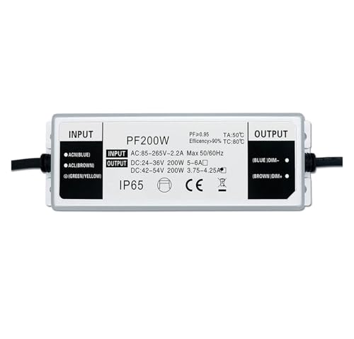 LED-Treiber 100W 200W DC42-54V Adapter Transformator AC85V-265V 2.1A 4.25A(200W DC42-54V 4.25A) von ZTOSZSPT
