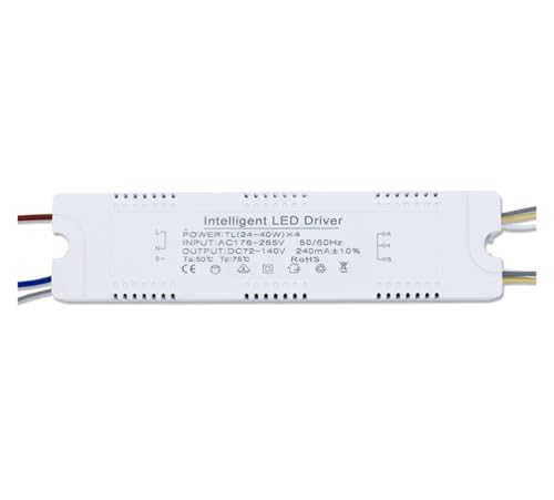 LED-Treiber 24-40Wx4 40-60Wx4 Fernbedienung Power Dimmen 240mA Farbwechsel Transformator((24-40W) X4) von ZTOSZSPT