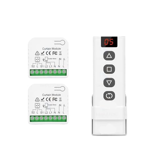 Rollladen-Fernbedienungsschalter und 5-in-1-Sender 110 V 220 V Modul(2Receiver 1R-5CH) von ZTOSZSPT