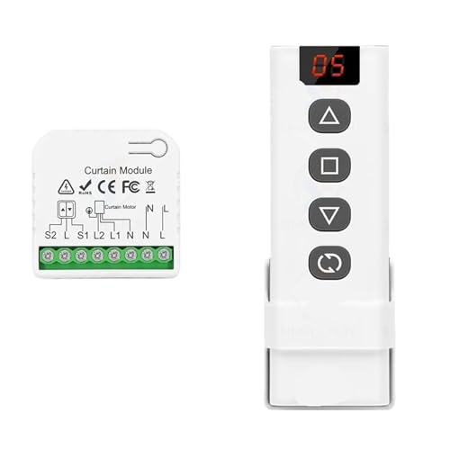 Rollladenschalter, 5-in-1-Fernbedienung, AC 110V 220V-Modul(1Receiver 1R-5CH) von ZTOSZSPT