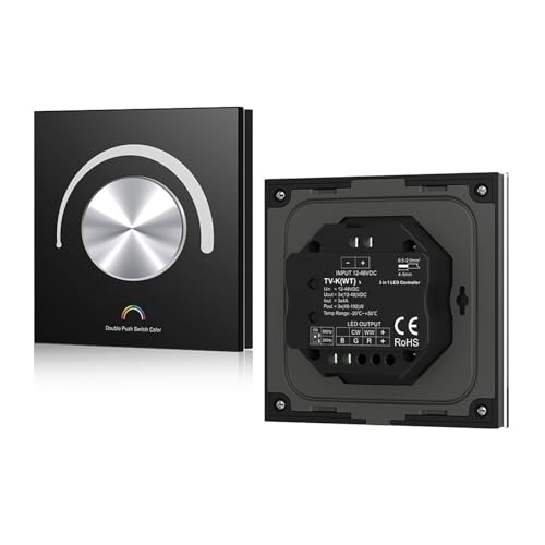 Rotierender Dimmer des Glas-Panel-Konstantspannungs-LED-Controllers DC 12V 24V(Black) von ZTOSZSPT