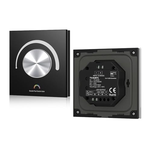 Rotierender Dimmer des Glas-Panel-Konstantspannungs-LED-Controllers DC 12V 24V(Black) von ZTOSZSPT