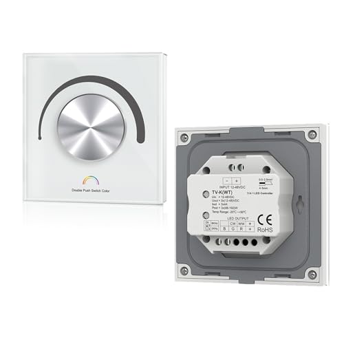 Rotierender Dimmer des Glas-Panel-Konstantspannungs-LED-Controllers DC 12V 24V(White) von ZTOSZSPT
