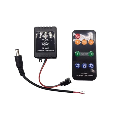 SP106E RGB-LED-Lichtleiste 9-Tasten-Musikcontroller WS2811 /WS2812B /SK6812 DC5-12V SP106E RGB-LED-Lichtleiste 9-Tasten-Musikcontroller WS2811 /WS2812B /SK6812 DC5-12V von ZTOSZSPT