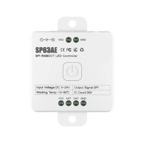 SP630E LED-Controller 5-Kanal PWM SPI Pixel 5V-24V(SPI RGBCCT SP63AE) von ZTOSZSPT