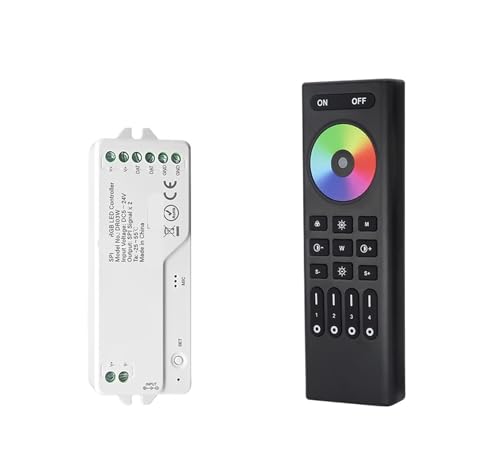 SPI-RGB-Controller for adressierbare LED-Streifen WS2812B WS2811(Black remote Kit) von ZTOSZSPT