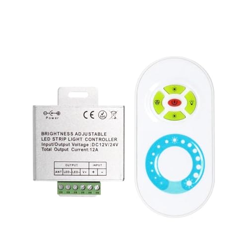 Semi-Touch-Fernbedienungsdimmer 5 Tasten Einzellampe Aluminiumgehäuse Einstellrad DC12-24V von ZTOSZSPT