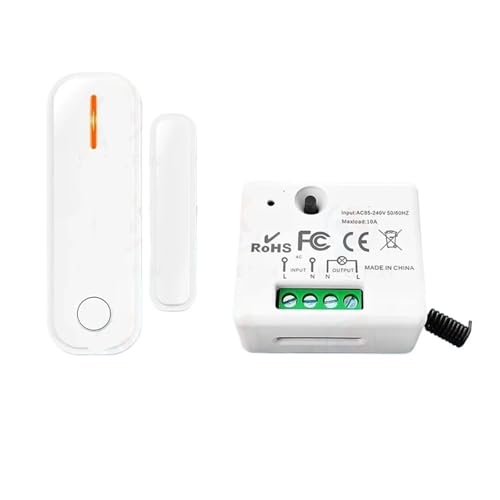 Tür- und Fenstersensor Lichtsatz-Erkennungsschalter AC 110V 220V 230V 10A Relaismodul(1 set) von ZTOSZSPT