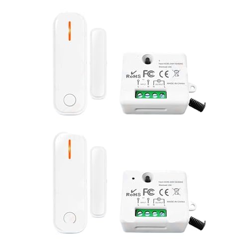 Tür- und Fenstersensor Lichtsatz-Erkennungsschalter AC 110V 220V 230V 10A Relaismodul(2 sets) von ZTOSZSPT