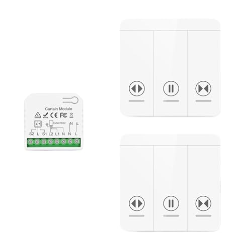 Vorhang-Fernbedienungsschalter 5 in 1 Panel 110V 220V 16A Modul(1Receiver 2R-Panel) von ZTOSZSPT