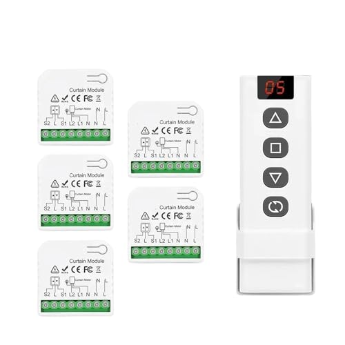 Vorhangschalter 5 in 1 Fernbedienung, Timer(5Receiver 1Remote) von ZTOSZSPT