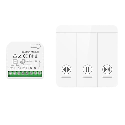 Vorhangschalter-Wandpanelmodul for Rolltorgarage, Zeitschaltuhr(1Receiver 1Remote) von ZTOSZSPT