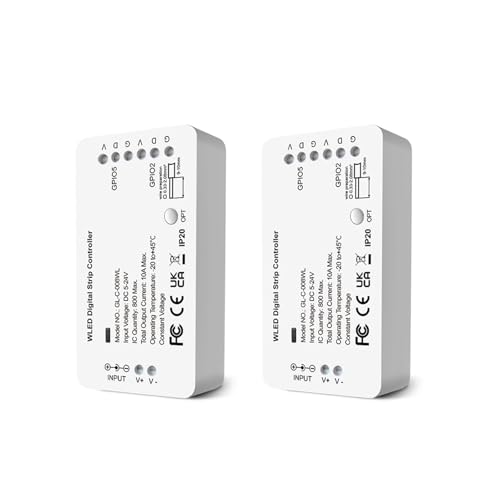 WLED 5-24V WS2812B WS2811 SK6812 TM1814 WS2813 WS2815 LED-Lichtstreifen-Controller(2PCS WLED Controller) von ZTOSZSPT