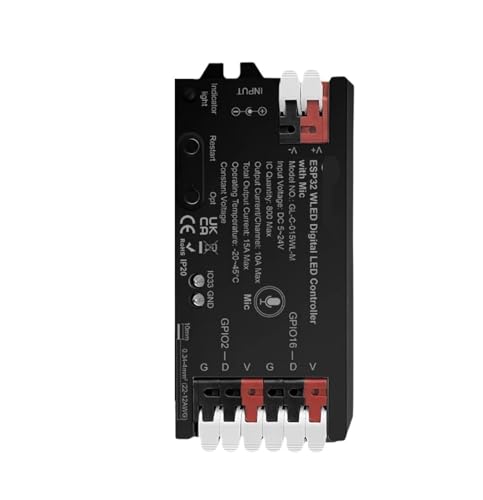WLED-Controller ESP32 Adressierbarer LED-Controller mit Mikrofon(Black Controller) von ZTOSZSPT