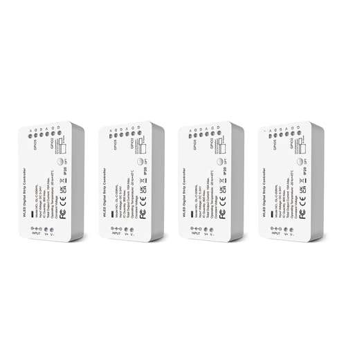 WLED Lichtstreifen-Controller LED-Licht Über 100 dynamische Beleuchtungsmodi DIY 800 IC RGB RGBW(4PCS WLED Controller) von ZTOSZSPT