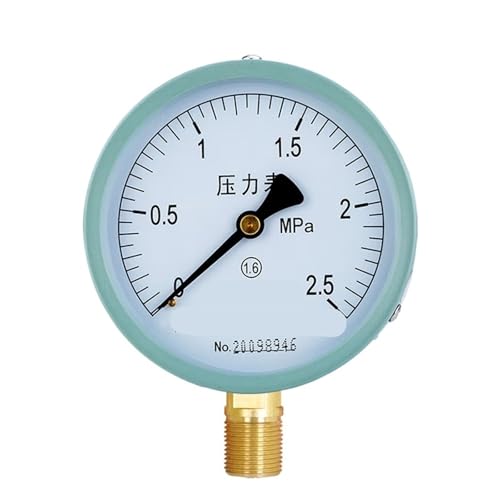 Y-100 Manometer Radialvakuumdruckmessgerät Zeiger Wasserdruckmessgerät Öldruckmessgerät Luftdruckmessgerät 0-1MPA(0-2.5MPa) von ZTOSZSPT