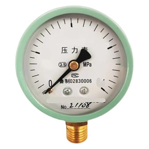 Y-60 Manometer Wasserdruck Öldruck Luftdruck Radialdruckmessgerät 0-1Mpa Radial(0-2.5Mpa) von ZTOSZSPT