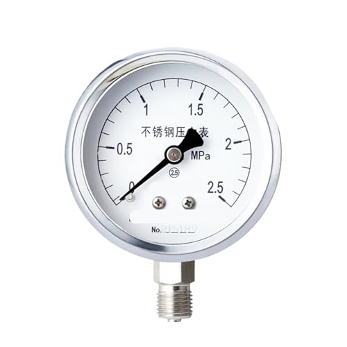 Y-60BF edelstahl manometer 0-0.6mpa304 M14 * 1,5(0-2.5mpa) von ZTOSZSPT