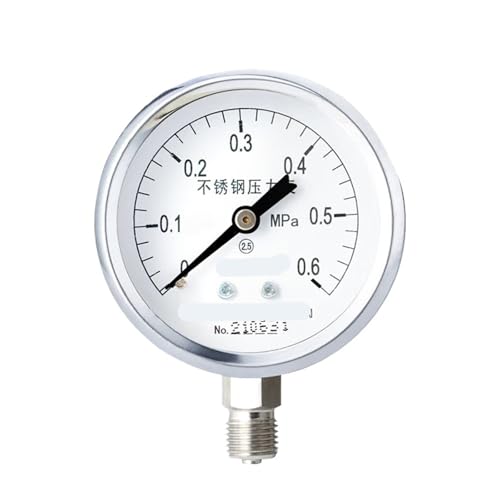 Y-60BF edelstahl manometer 0-1,0 mpa 304 material hohe temperatur beständig M14 * 1,5 gewinde(0-0.6mpa) von ZTOSZSPT