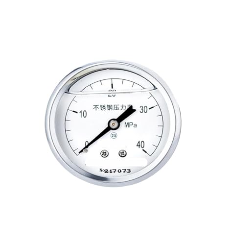 YTN-60BFZ Edelstahl-Manometer axial hochtemperaturbeständig stoßfest Manometer Luftdruck Öldruckmessgerät 0-0,25 MPa(0-40mpa) von ZTOSZSPT