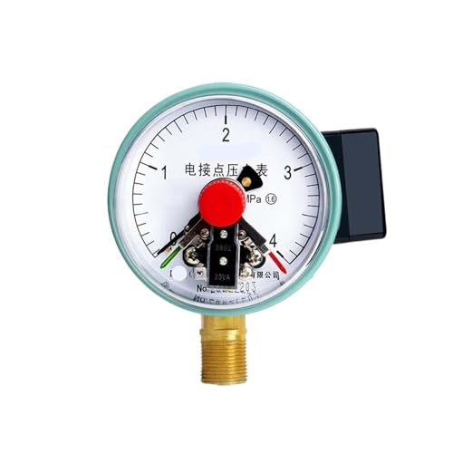YXC-100 elektrisches Kontaktdruckmessgerät radialer Ober- und Untergrenzalarm Wasserdruck Öldruck Luftdruck automatische Steuerung Druckmessgerät 0-0,25 MPa(0-4MPa) von ZTOSZSPT
