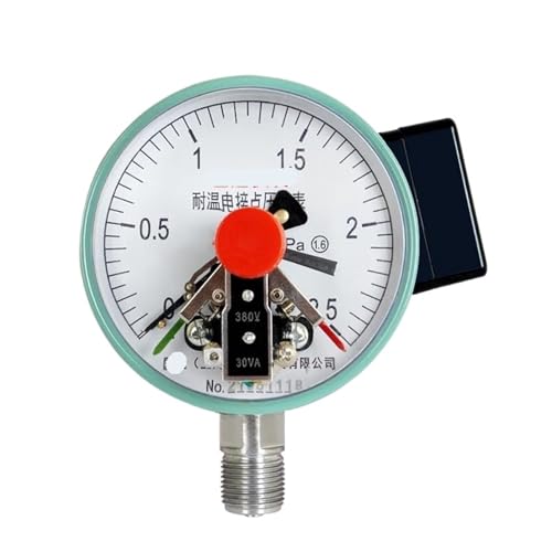 YXC-100GW hochtemperaturbeständiges elektrisches Kontaktdruckmessgerät radial Wasserdruck Öldruck Luftdruck Hydraulikdruck Zifferblattdurchmesser 100 mm 0-1 MPa(0-2.5MPa) von ZTOSZSPT