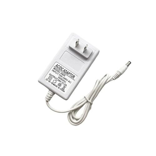 ZTOSZSPT 24V 2A 1A 0,6 5A 0,5A Kehrmaschine Aromatherapie Maschine Luftbefeuchter Wasserreiniger Schreibtischlampe Netzteil(24V-2A Power Cord 1 Meter Long) von ZTOSZSPT
